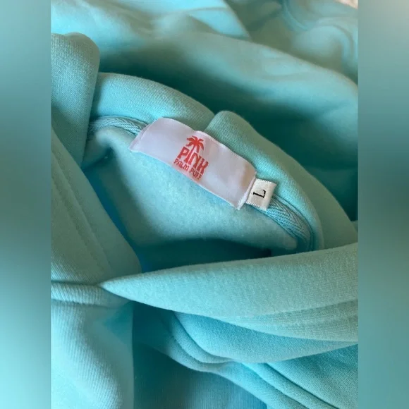 "Hawaii Hibiscus" Hoodie in Aquamarine - Picture 5 of 6